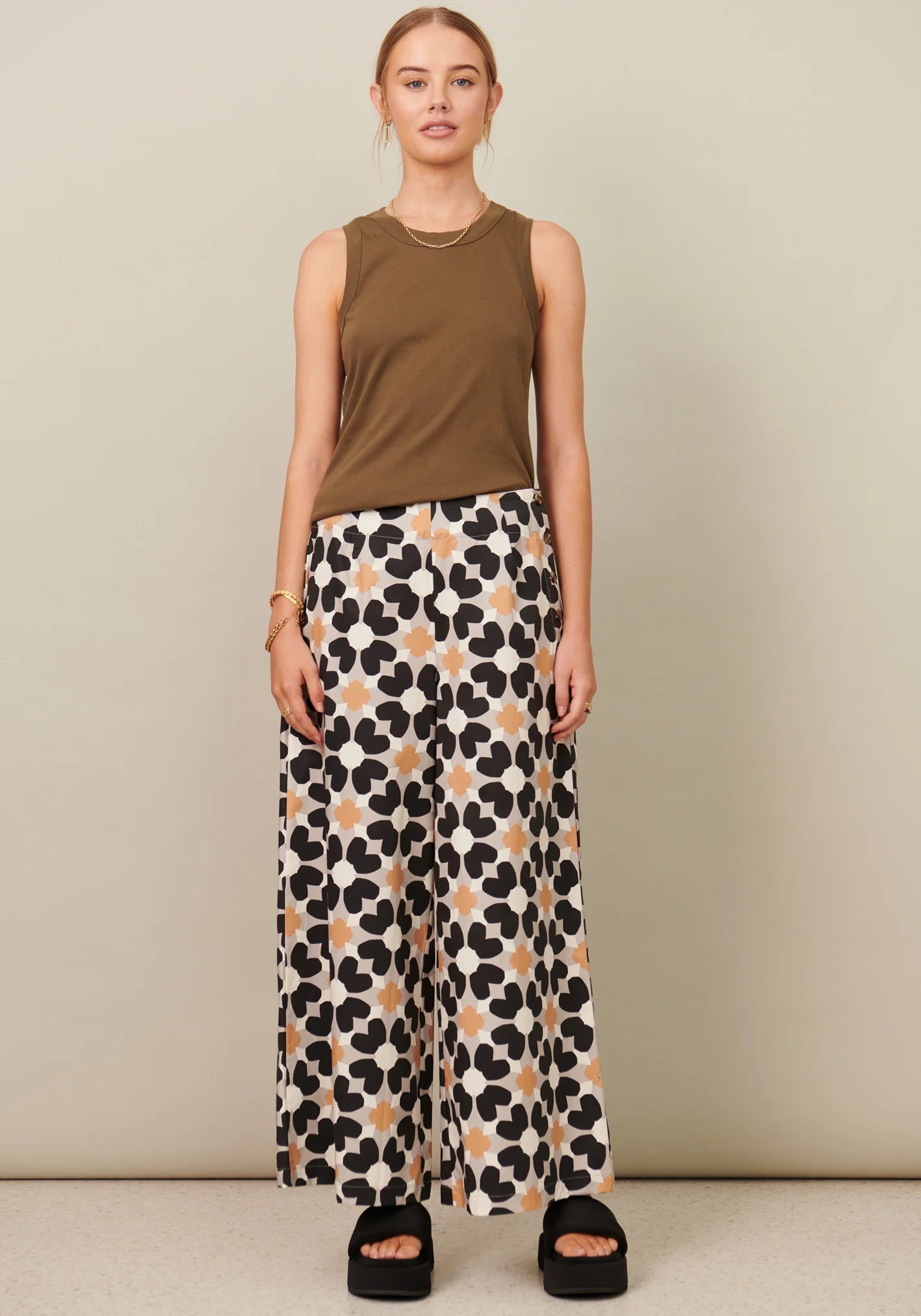 POL Clothing Lorenza Pant Comfy Cargo Trousers