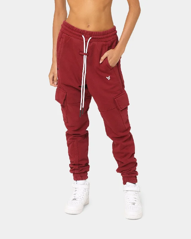 The Anti Order Anti Essential Sweat Pants Vintage Maroon Wide-Legged Palazzos