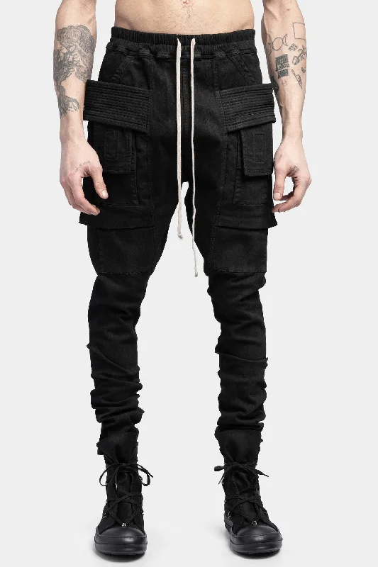 Creatch cargo drawstrings denim pants, SBB Chic Faux Leather Pants