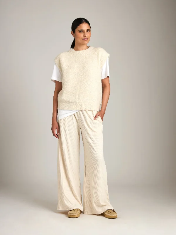 Ribbed Pant Formal Slim Pants