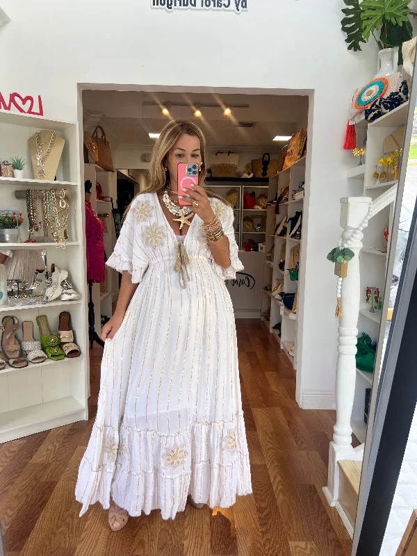 CB 4439 MAXI DRESS Stylish One-Shoulder Maxi Dress