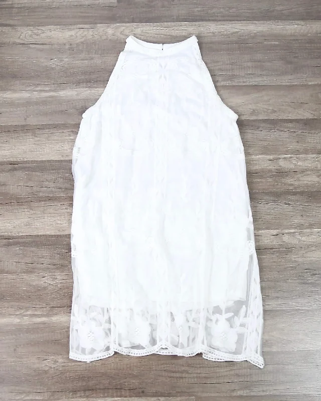As You Wish Embroidered Halter Lace Mini Dress in More Colors Comfortable Zip-Up Mini Dress As You Wish Embroidered Halter Lace Mini Dress in More Colors Comfortable Zip-Up Mini Dress