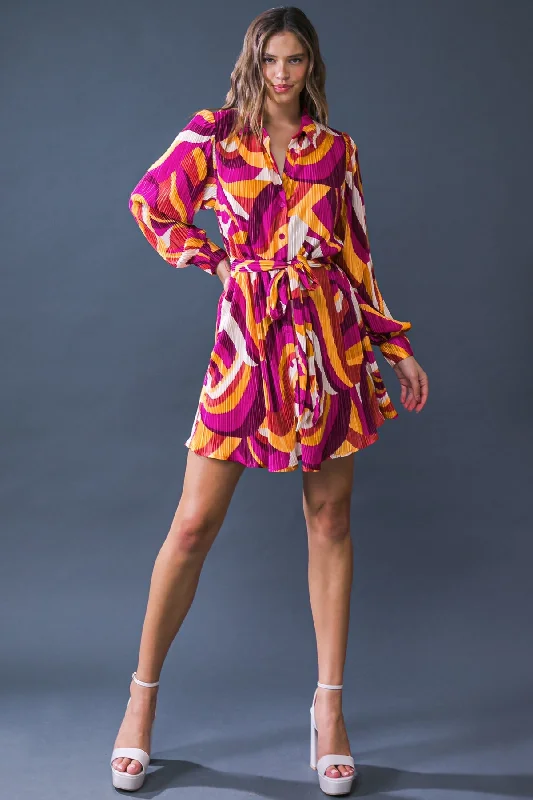 Woven Plisse Mini Dress Fashionable Off-Shoulder Mini Dress