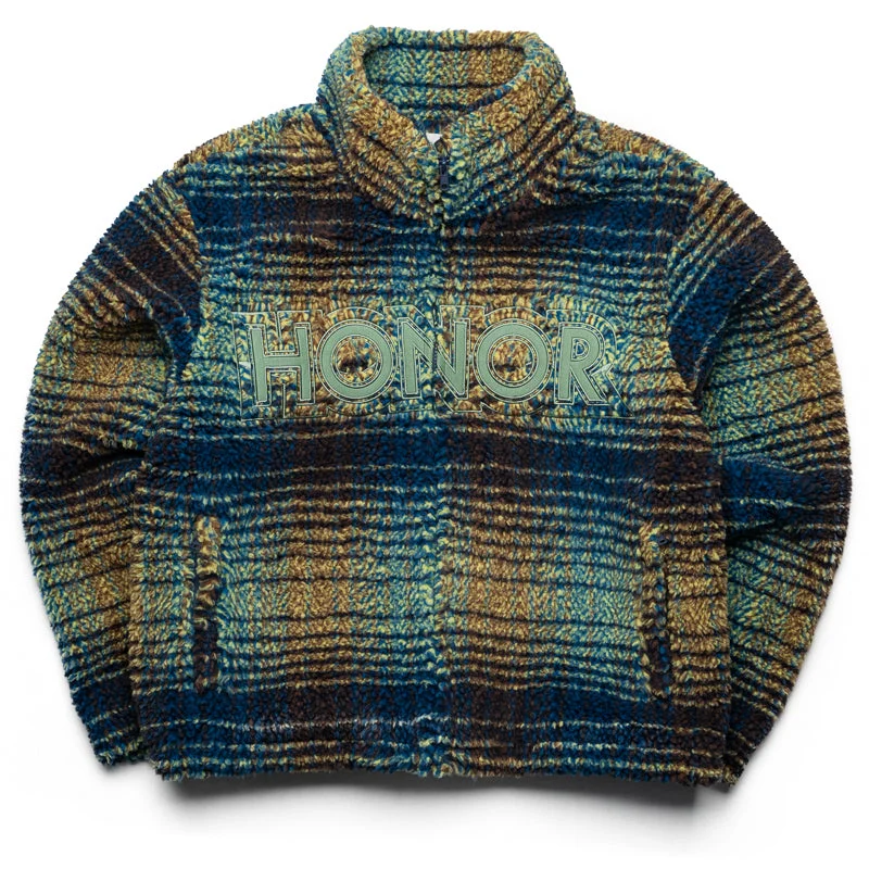 Honor The Gift Robinson Plaid Jacket - Green Denim Fabric Leather Fabric Suede Fabric Honor The Gift Robinson Plaid Jacket - Green Denim Fabric Leather Fabric Suede Fabric