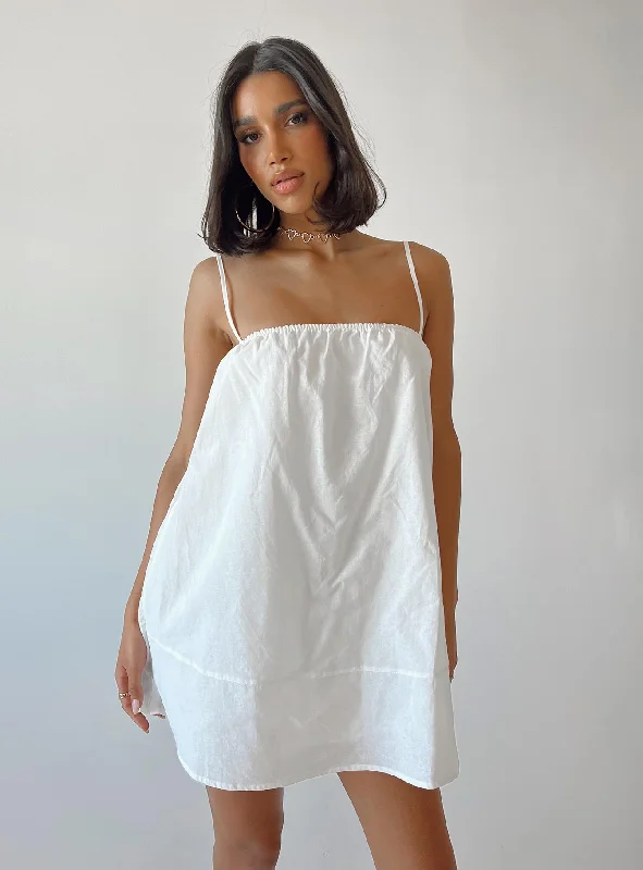 Kaitie Mini Dress White Elegant Sequin Mini Dress