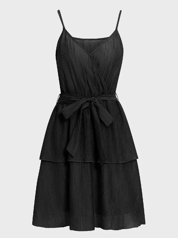 Midsize Playful Bowknot Mini Dress Cozy A-Line Mini Dress