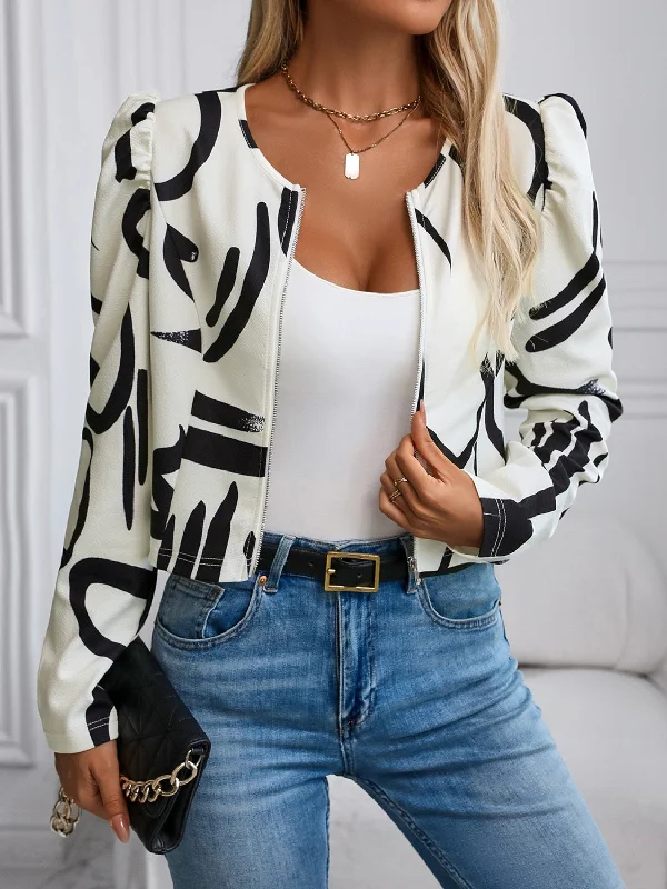 Zip Up Long Sleeve Jacket Faux Fur Jacket Real Fur Jacket Shearling Jacket
