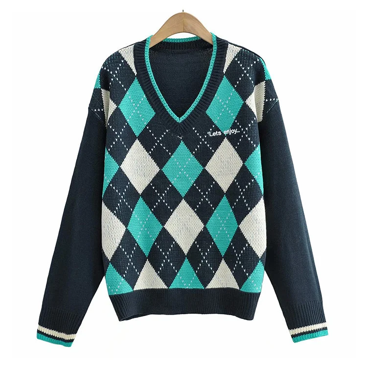 American Vintage diamond check V-Neck Sweater 7297 Denim Fabric Leather Fabric Suede Fabric American Vintage diamond check V-Neck Sweater 7297 Denim Fabric Leather Fabric Suede Fabric