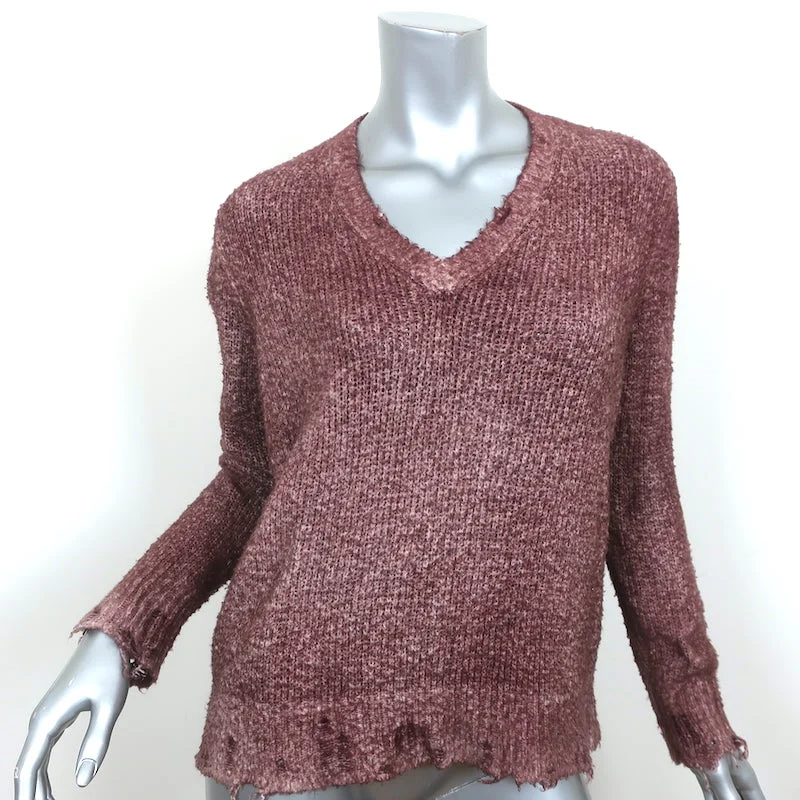 Avant Toi V-Neck Sweater Red Cotton-Blend Destroyed Knit Size Small Wool Sweater Cotton Sweater Cashmere Sweater Avant Toi V-Neck Sweater Red Cotton-Blend Destroyed Knit Size Small Wool Sweater Cotton Sweater Cashmere Sweater
