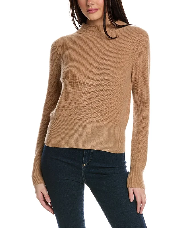 Brodie Cashmere Sophie Fringe Cashmere Sweater Neon Metallic Matte