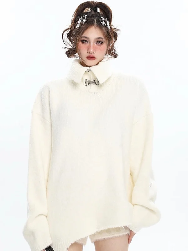 Cameron Solid Color Apricot Shirt Collar Turtleneck Long Sleeve Sweater Terry Blend Velvet Blend Canvas Blend Cameron Solid Color Apricot Shirt Collar Turtleneck Long Sleeve Sweater Terry Blend Velvet Blend Canvas Blend