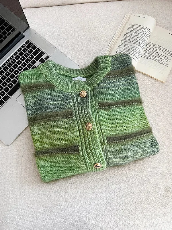 cardigan sweater jacket     S4766 Handmade Hand-knitted Hand-woven