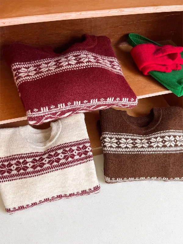 Christmas soft jacquard design round neck long-sleeved sweater S4749 Satin Fabric Silk Fabric Chiffon Fabric Christmas soft jacquard design round neck long-sleeved sweater S4749 Satin Fabric Silk Fabric Chiffon Fabric