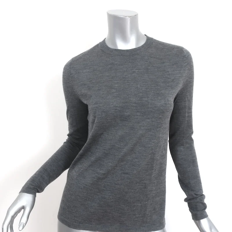 Co Lightweight Cashmere Sweater Gray Size Medium Crewneck Pullover Handmade Hand-knitted Hand-woven Co Lightweight Cashmere Sweater Gray Size Medium Crewneck Pullover Handmade Hand-knitted Hand-woven