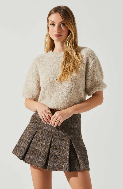 Colette Short Sleeve Sweater Slim Fit Regular Fit Oversized