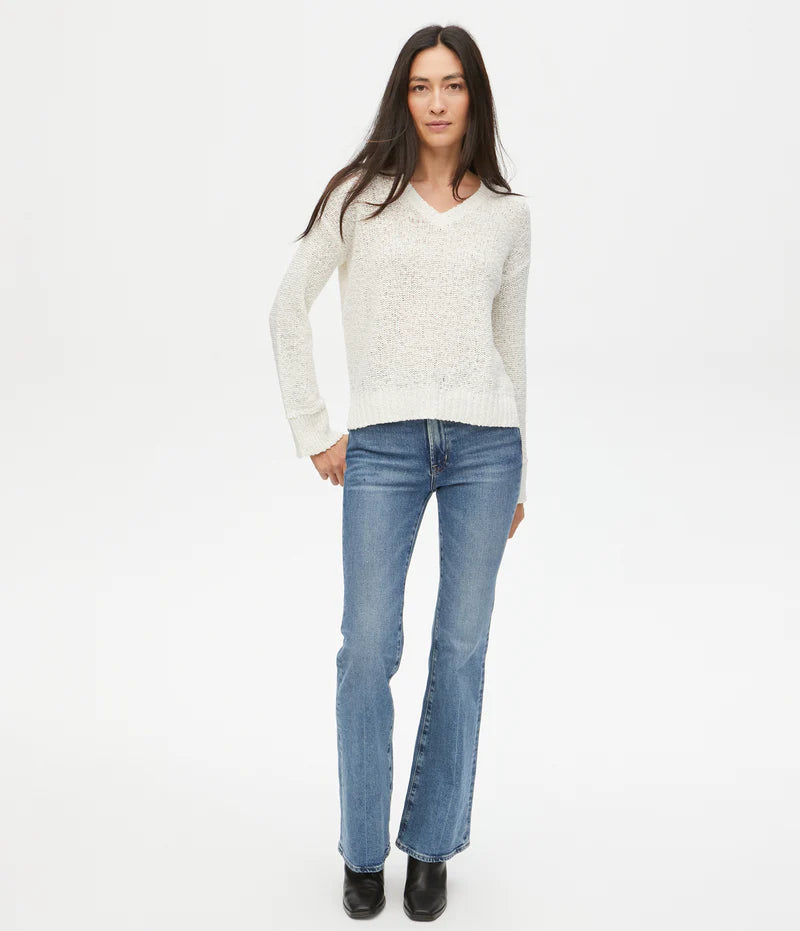 Janie Sweater Notch Collar Peter Pan Collar Cowl Neck