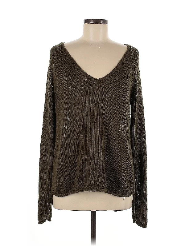 Pullover Sweater Herringbone Houndstooth Plaid