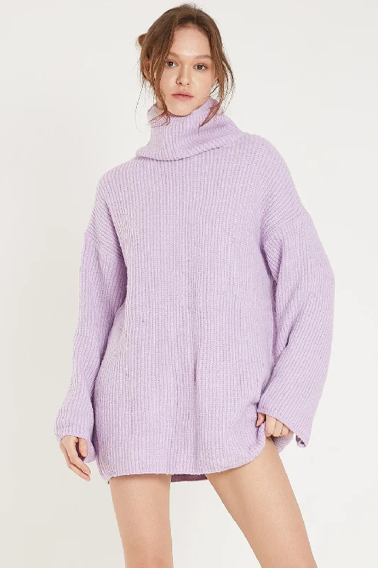 Serena Turtleneck Oversized Sweater Rayon Fabric Velvet Fabric Corduroy Fabric