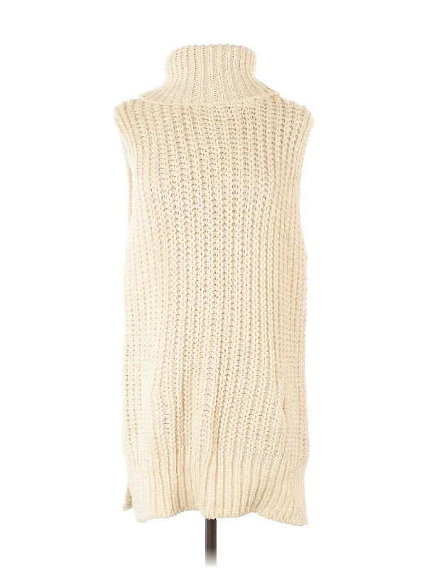 Sweater Vest Solid Color Striped Floral Print