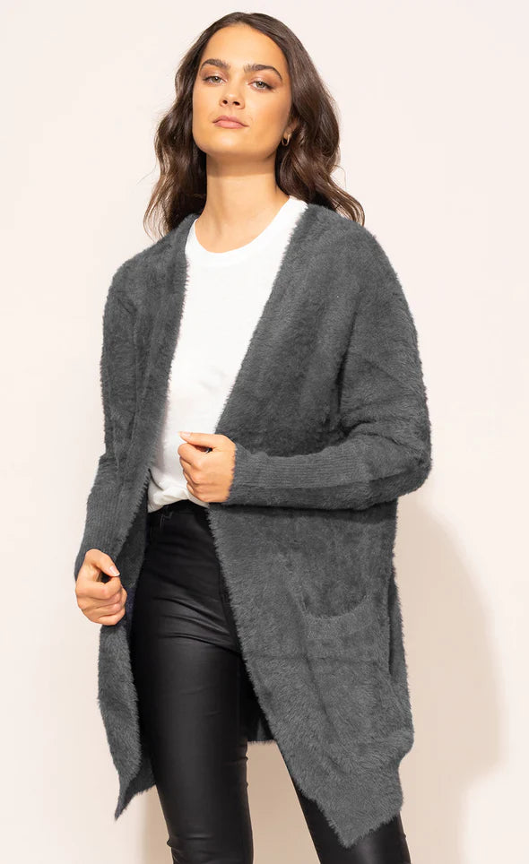 The Arielle Sweater Dark Terry Blend Velvet Blend Canvas Blend