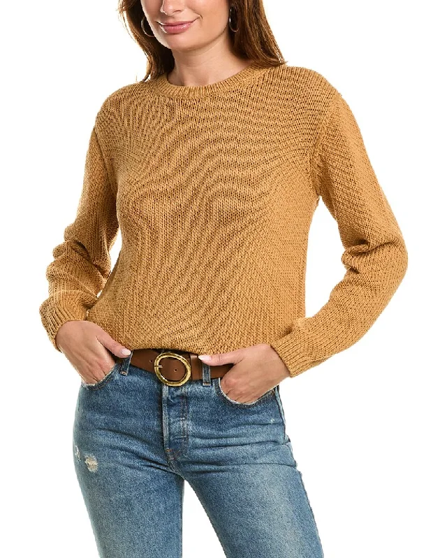 Theory Chunky Loop Sweater Mesh Fabric Canvas Fabric Denim Fabric
