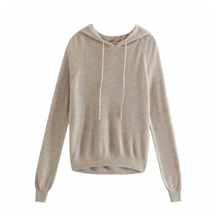 Versatile loose casual hooded Pullover Crew Neck Long Sleeve Sweater 7282 Velvet Chenille Corduroy Versatile loose casual hooded Pullover Crew Neck Long Sleeve Sweater 7282 Velvet Chenille Corduroy