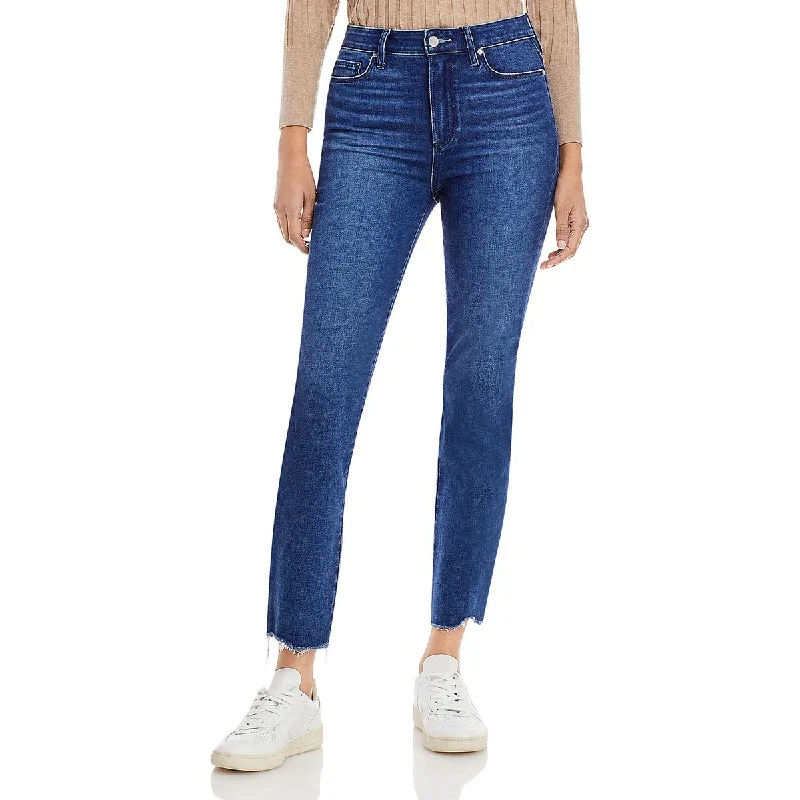 Paige Womens High Rise Stretch Ankle Jeans Casual Distressed Skinny Jeans