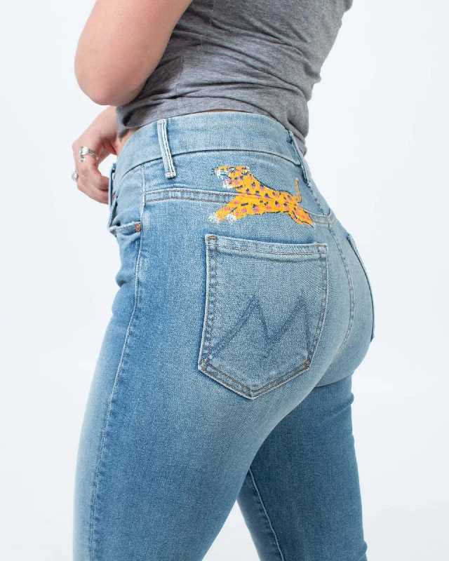 "The Looker Crop" Skinny Jeans Comfortable Stretch Denim Jeans