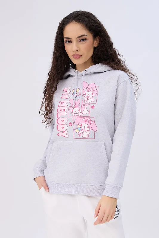 My Melody Graphic Hoodie Hoodie with Pattern Geometric Abstract