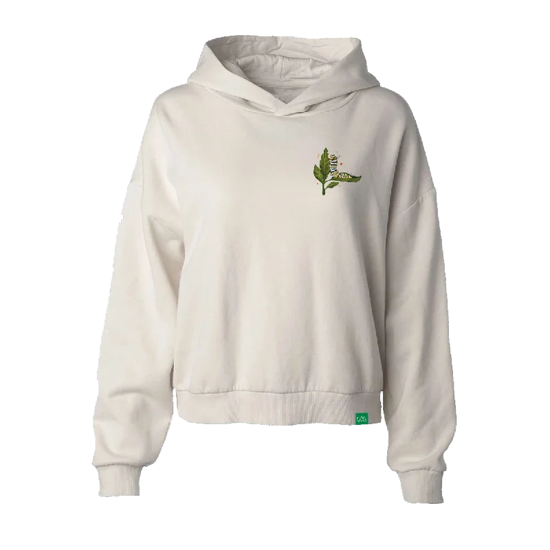 A Butterfly Is Born Women's Hip Height Hoodie Hoodie with Half-Zip Sporty Casual