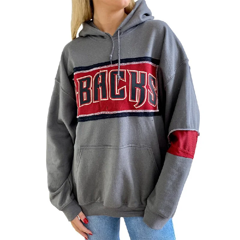 Arizona Diamondbacks Unisex Hooded Sweatshirt Hoodie with Raglan Sleeves Sporty Comfortable Arizona Diamondbacks Unisex Hooded Sweatshirt Hoodie with Raglan Sleeves Sporty Comfortable