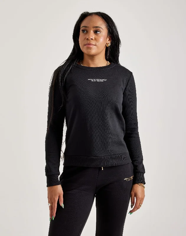 Armani Exchange Milano NY Crewneck Sweatshirt Hoodie with Full-Zip Functional Layering Armani Exchange Milano NY Crewneck Sweatshirt Hoodie with Full-Zip Functional Layering