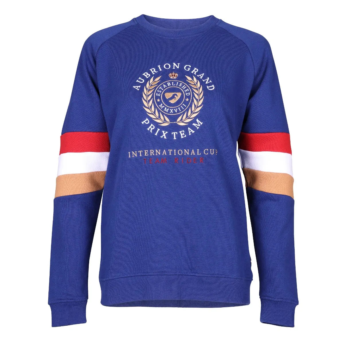 Aubrion Team Sweatshirt Hoodie with Hem Contrast Bold Stylish