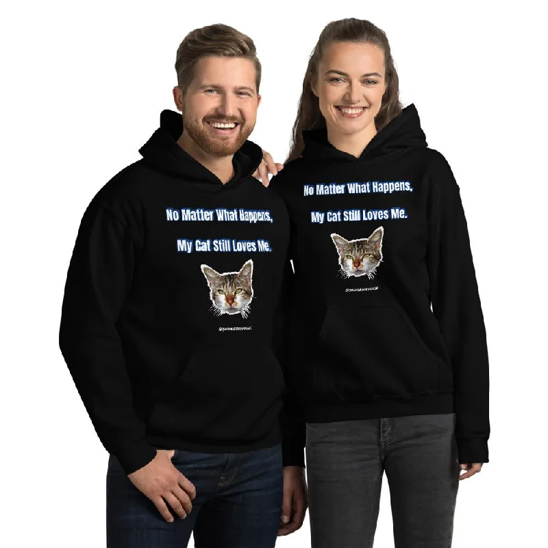 Cat Print Unisex Hoodie, Cute Cat Lover's Cotton Sweatshirt-Printed in USA/EU(US Size: S-3XL) Hoodie with Hem Ribbing Snug Secure Cat Print Unisex Hoodie, Cute Cat Lover's Cotton Sweatshirt-Printed in USA/EU(US Size: S-3XL) Hoodie with Hem Ribbing Snug Secure