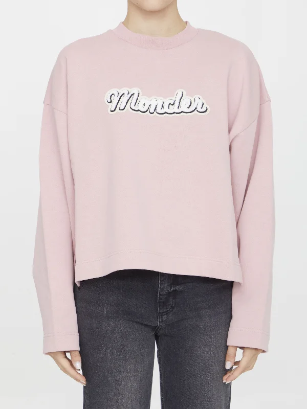 Cotton Sweatshirt With Logo Hoodie with Slim Fit Tailored Modern