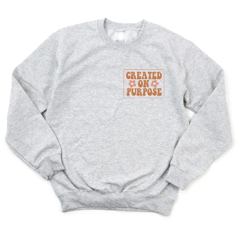Created on Purpose Unisex Sweatshirt Hoodie with Reflective Safety Nightwear