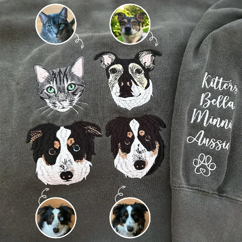 Custom Embroidered Dog Mom Hoodie, Personalized Hoodie with Icon, Gift For Dog Lovers Hoodie with Lining Warm Insulated Custom Embroidered Dog Mom Hoodie, Personalized Hoodie with Icon, Gift For Dog Lovers Hoodie with Lining Warm Insulated