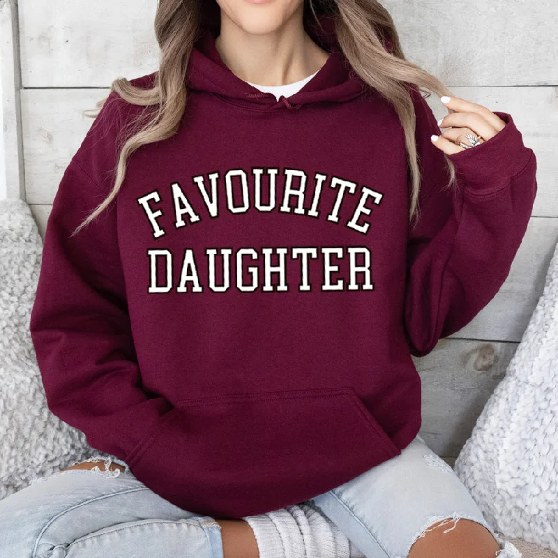 Favourite Daughter Varsity Hoodie Hoodie with Neon Bright Vibrant
