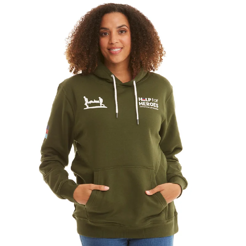 Combat Green Heritage Pullover Hoody Hoodie with Mesh Breathable Sporty