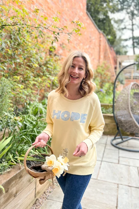 Hope Sweatshirt Hoodie with Snap Buttons Easy Quick