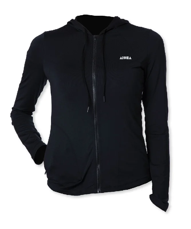 Island Daze Hoody Cabana Women's Hoodie with Puffed Sleeves Voluminous Trendy