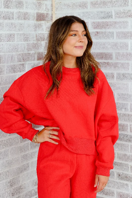 Making Spirits Bright Crewneck Sweatshirt Hoodie with Belted Waist Structured Tailored