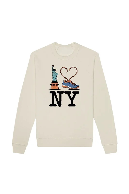 🗽👟 NY Sweatshirt Hoodie with Cuffed Sleeves Snug Secure