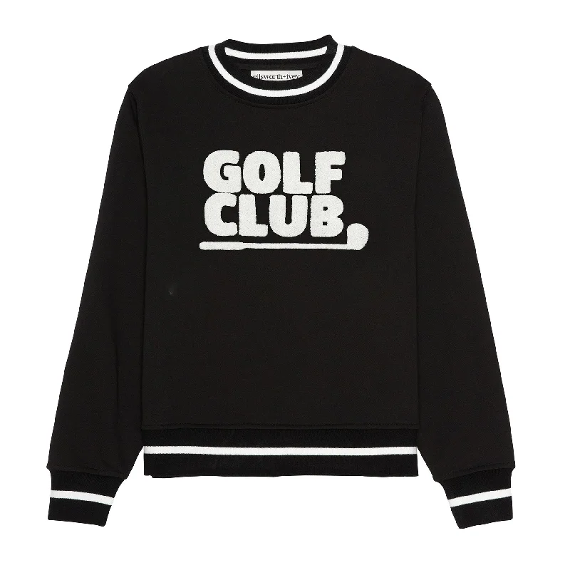 Golf Club Sweatshirt Hoodie with Stripes Bold Sporty