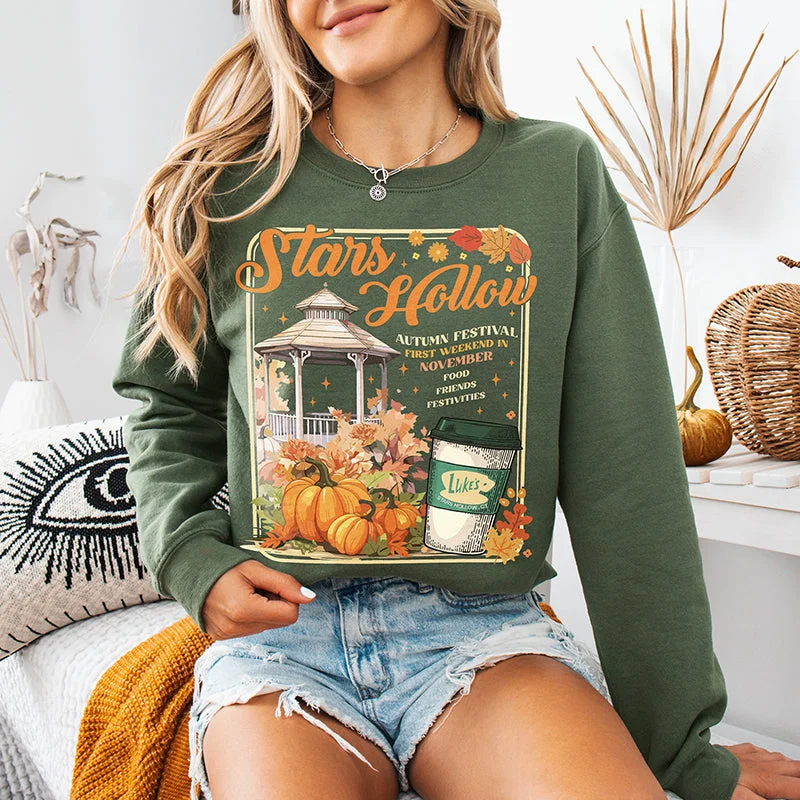 Stars Hollow Autumn Festival Sweatshirt Hoodie with Emblem Brand Identity