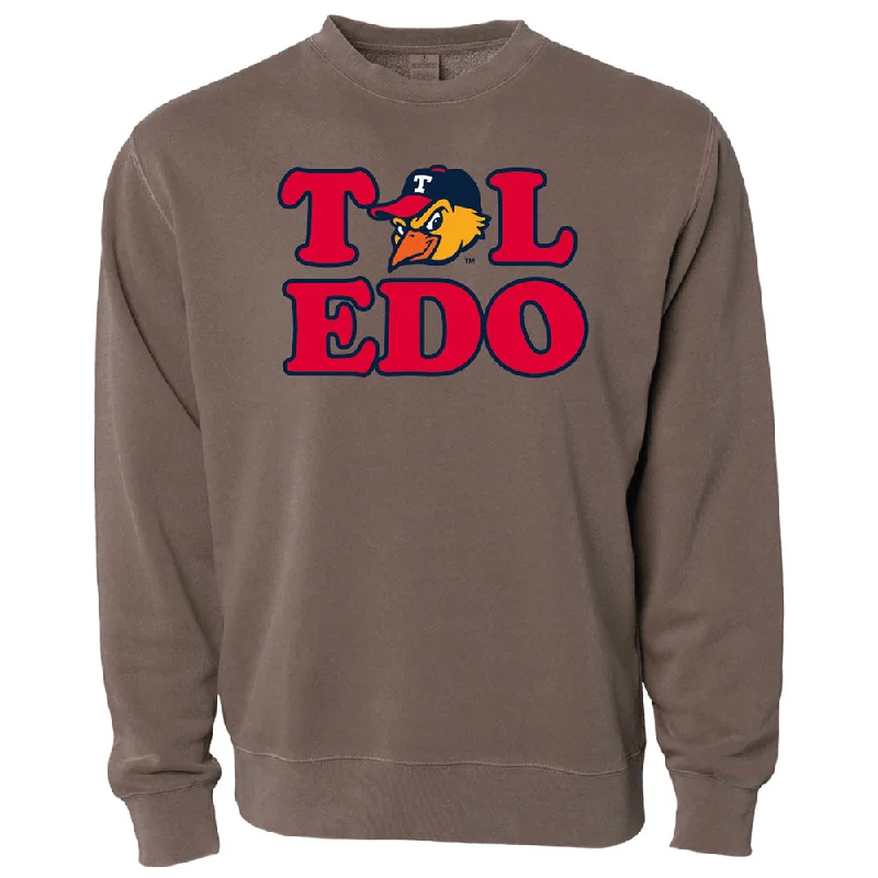 Toledo Mud Hens Collins Toledo Head Crewneck Sweatshirt Hoodie with Velcro Closure Adjustable Secure Toledo Mud Hens Collins Toledo Head Crewneck Sweatshirt Hoodie with Velcro Closure Adjustable Secure