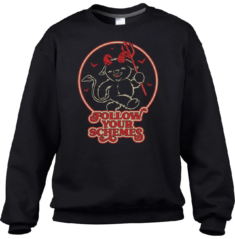 Unisex Follow Your Schemes Sweatshirt Hoodie with Elastic Waist Stretchable Comfortable Unisex Follow Your Schemes Sweatshirt Hoodie with Elastic Waist Stretchable Comfortable