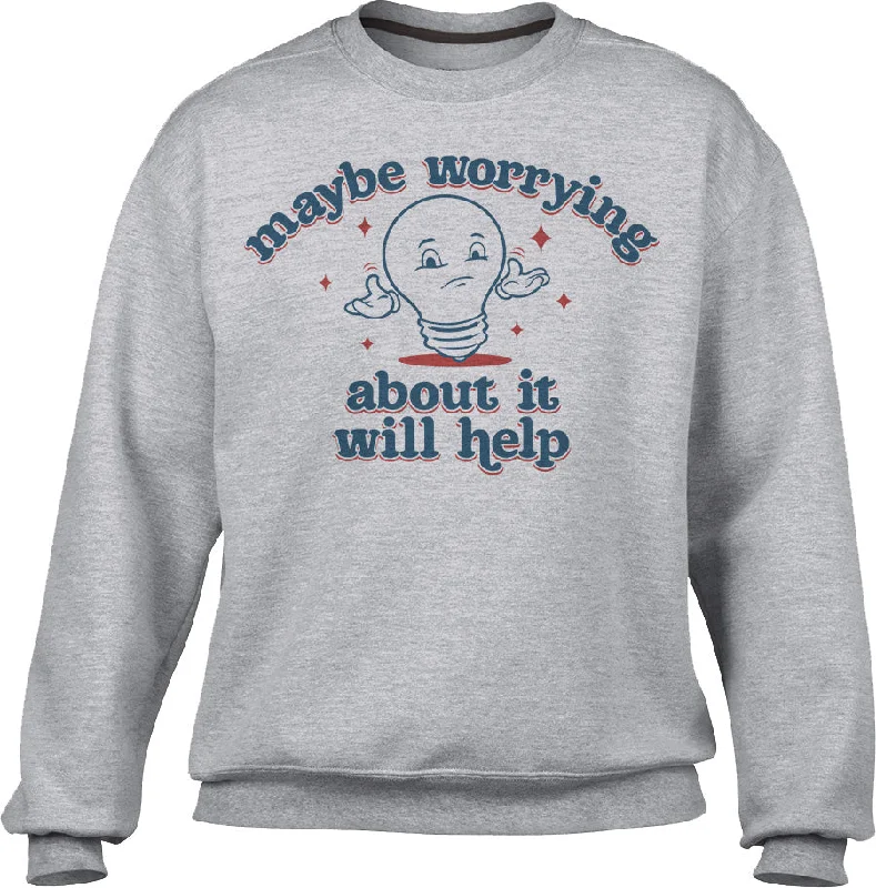 Unisex Maybe Worrying About It Will Help Anxiety Sweatshirt Hoodie with Lining Warm Insulated Unisex Maybe Worrying About It Will Help Anxiety Sweatshirt Hoodie with Lining Warm Insulated