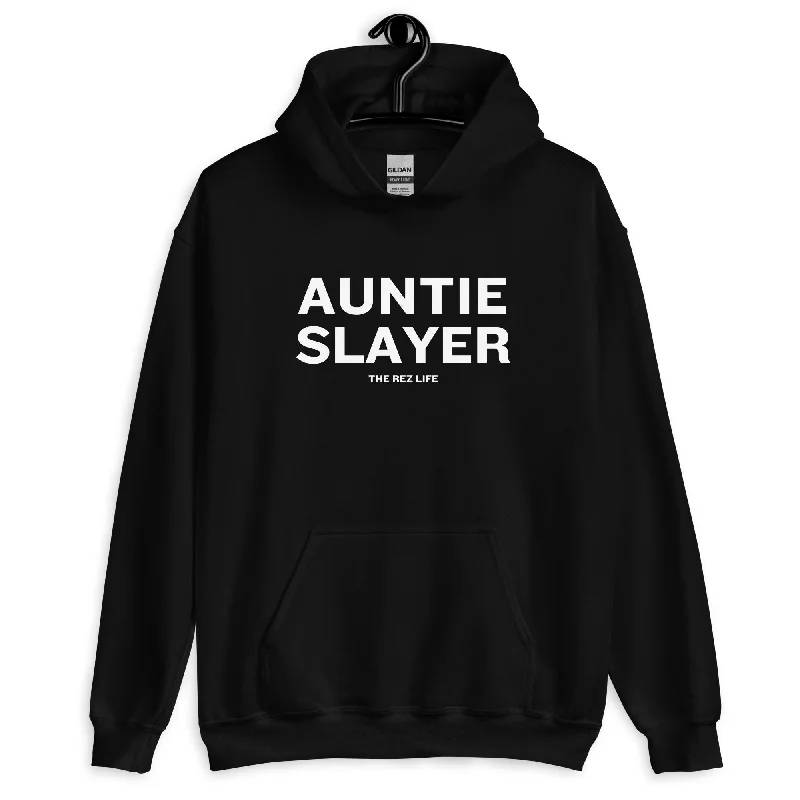 When You Can Hunt & Are Funny... Auntie Slayer Hoodie Hoodie with Hem Lace Feminine Delicate When You Can Hunt & Are Funny... Auntie Slayer Hoodie Hoodie with Hem Lace Feminine Delicate