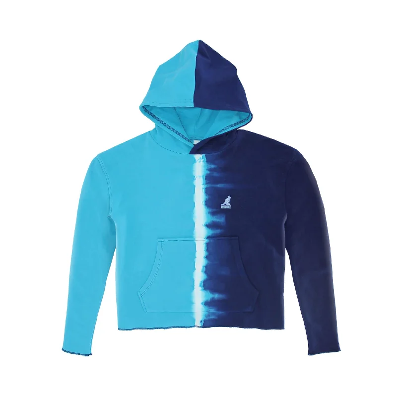 Kangol Women's Tie Dye Hoodie Hoodie with Hem Detail Decorative Unique